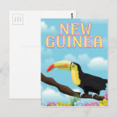 Reisposter New Guinea Toucan Briefkaart (Voorkant / Achterkant)