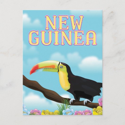 Reisposter New Guinea Toucan Briefkaart (Voorkant)