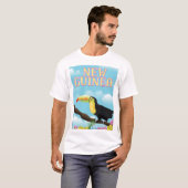 Reisposter New Guinea Toucan T-shirt (Voorkant volledig)