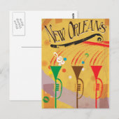 Reisposter New Orleans vintage Briefkaart (Voorkant / Achterkant)