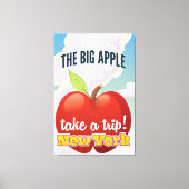 Reisposter New York Big Apple Canvas Afdruk (Voorkant)
