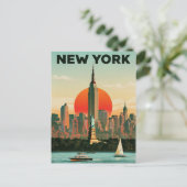 Reisposter New York Briefkaart (Staand voorkant)