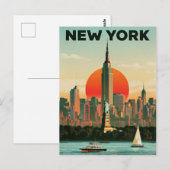 Reisposter New York Briefkaart (Voorkant / Achterkant)