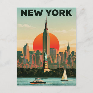 Reisposter New York Briefkaart