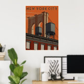 Reisposter New York City Poster (Thuiskantoor)