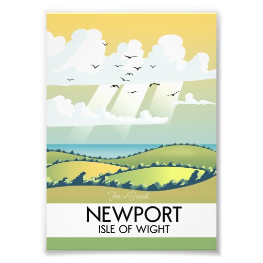 Reisposter Newport Isle of Wight. Foto Afdruk (Voorkant)
