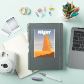 Reisposter Niger Agadez Mosque Sticker (iPad Cover)
