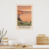 Reisposter Noord-Devon Coast AONB Poster (Keuken)