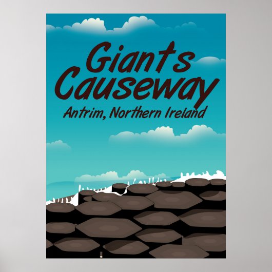 Reisposter Noord-Ierland Giants Causeway Poster (Voorkant)
