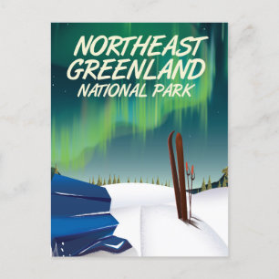 Reisposter Noordoost-Groenland Briefkaart