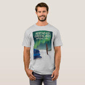 Reisposter Noordoost-Groenland T-shirt (Voorkant volledig)