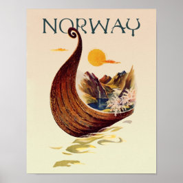 Reisposter Noorwegen Poster