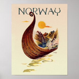 Reisposter Noorwegen Poster