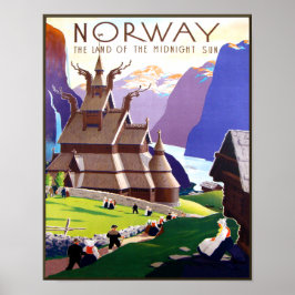 Reisposter Noorwegen Poster