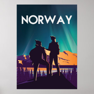 Reisposter Noorwegen Poster