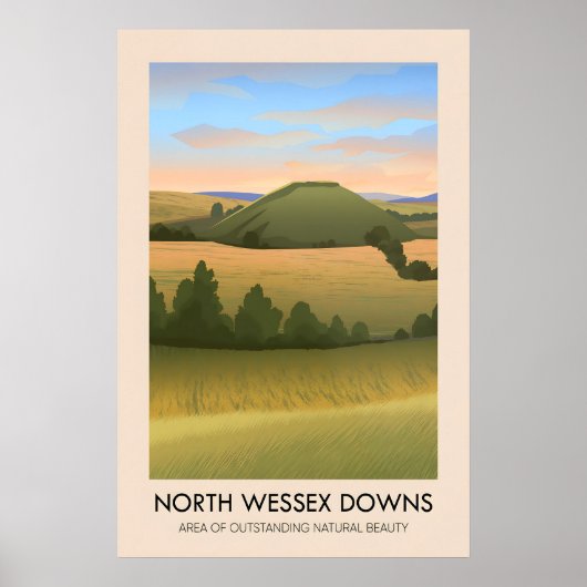 Reisposter North Wessex Downs AONB Poster (Voorkant)