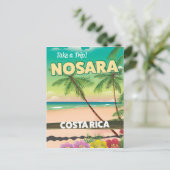 Reisposter Nosara Costa Rican Briefkaart (Staand voorkant)