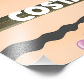 Reisposter Nosara Costa Rican Foto Afdruk (Hoek)