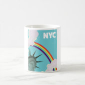 Reisposter NYC Rainbow  stijl Koffiemok (Center)