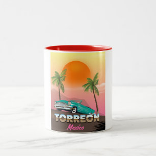 Reisposter Oaxaca Mexico Tweekleurige Koffiemok