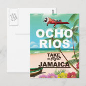 reisposter ocho rios jamaica briefkaart (Voorkant / Achterkant)