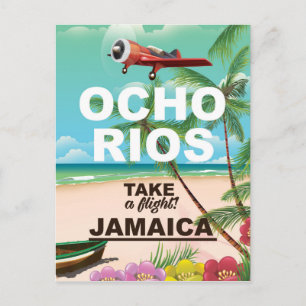 reisposter ocho rios jamaica briefkaart
