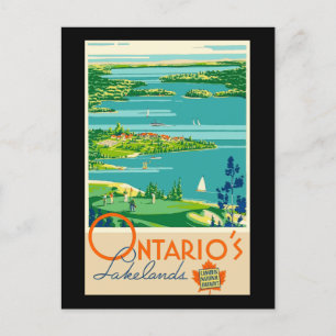  reisposter Ontario Canada Briefkaart