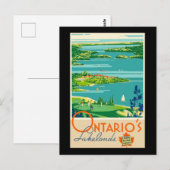  reisposter Ontario Canada Briefkaart (Voorkant / Achterkant)