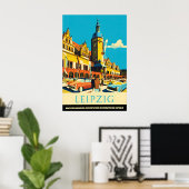 Reisposter Oost-Duitsland Leipzig, Saksen Poster (Thuiskantoor)