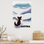 Reisposter Oostenrijk Ski Poster (Keuken)