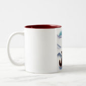 Reisposter Oostenrijk Ski Tweekleurige Koffiemok (Links)