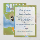 Reisposter op het schiereiland Sinai Kaart (Voorkant / Achterkant)