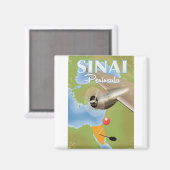 Reisposter op het schiereiland Sinai Magneet (Voorkant / Achterkant)