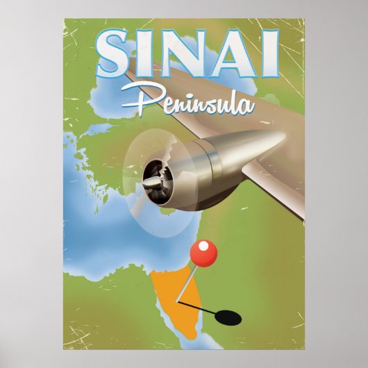 Reisposter op het schiereiland Sinai Poster (Voorkant)