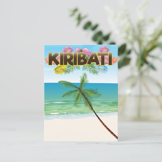 Reisposter op Kiribati Island Briefkaart (Staand voorkant)