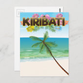 Reisposter op Kiribati Island Briefkaart (Voorkant / Achterkant)