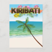 Reisposter op Kiribati Island Briefkaart (Voorkant)