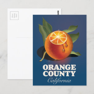 Reisposter Orange County California.  Briefkaart