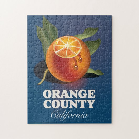 Reisposter Orange County California. Legpuzzel (Verticaal)