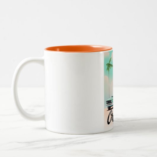 Reisposter Orlando Dusk Florida Tweekleurige Koffiemok (Links)
