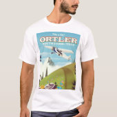 Reisposter Ortler - Zuid-Tirol, Italië T-shirt (Voorkant)