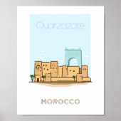 Reisposter Ouarzazate - marokko Poster (Voorkant)