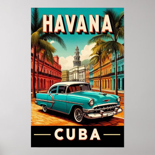 Reisposter Oud Cuba Poster (Voorkant)