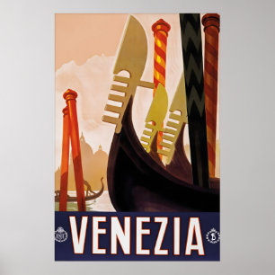 Reisposter Oud-Venetië Italië Venezia Toerisme Poster