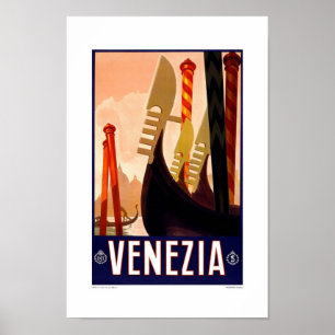 Reisposter Oude Stijl Venetië 2 Poster