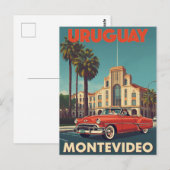 Reisposter Oude Uruguayaanse Cabriolet Auto Briefkaart (Voorkant / Achterkant)