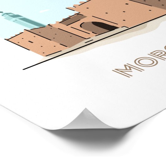 Reisposter Oujda - marokko Poster (Hoek)