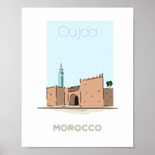 Reisposter Oujda - marokko Poster