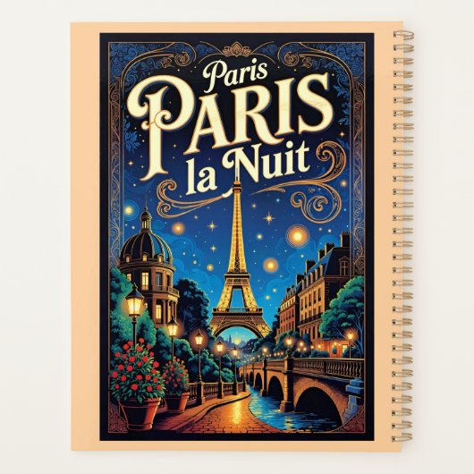 Reisposter Parijs, Planner (Achterkant)