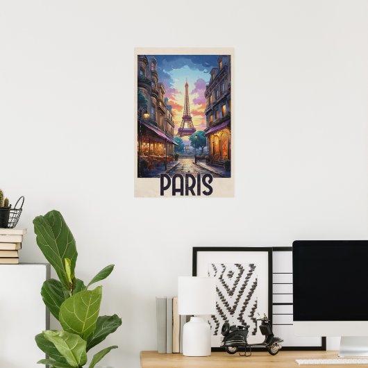 Reisposter Parijs Poster (Thuiskantoor)